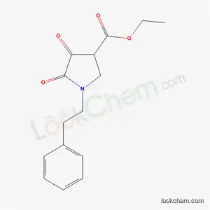 Molecular Structure of 54799-37-0 (ethyl 4,5-dioxo-1-(2-phenylethyl)pyrrolidine-3-carboxylate)