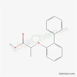 Molecular Structure of 5332-62-7 (2-(biphenyl-2-yloxy)propanoic acid)