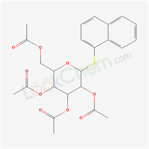 (3,4,5-triacetyloxy-6-naphthalen-1-ylsulfanyl-oxan-2-yl)methyl acetate cas  5335-81-9