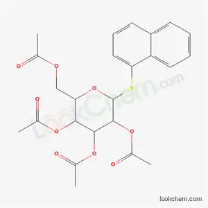Molecular Structure of 5335-81-9 (naphthalen-1-yl 2,3,4,6-tetra-O-acetyl-1-thiohexopyranoside)
