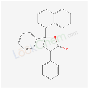 5-naphthalen-1-yl-3,5-diphenyl-oxolan-2-one cas  5344-73-0