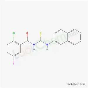 2-chloro-5-iodo-N-(naphthalen-2-ylcarbamothioyl)benzamide