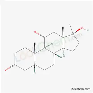 Molecular Structure of 59962-27-5 ((5beta,17beta)-17-hydroxy-17-methylandrostane-3,11-dione)