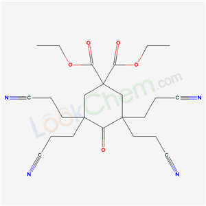 diethyl 3,3,5,5-tetrakis(2-cyanoethyl)-4-oxo-cyclohexane-1,1-dicarboxylate cas  5408-02-6