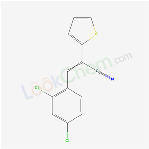 3-(2,4-dichlorophenyl)-2-thiophen-2-yl-prop-2-enenitrile cas  37034-01-8