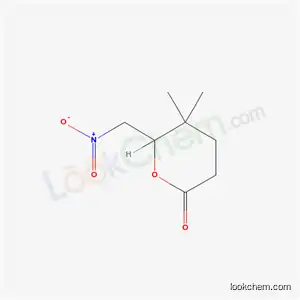 Molecular Structure of 6288-60-4 (5,5-dimethyl-6-(nitromethyl)tetrahydro-2H-pyran-2-one)
