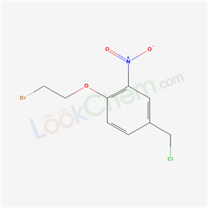 1-(2-bromoethoxy)-4-(chloromethyl)-2-nitro-benzene cas  5409-77-8