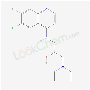 1-[(6,7-dichloroquinolin-4-yl)amino]-3-diethylamino-propan-2-ol cas  5423-78-9