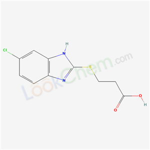 3-[(5-Chloro-3H-benzoimidazol-2-yl)sulfanyl]propanoic acid cas  7154-93-0