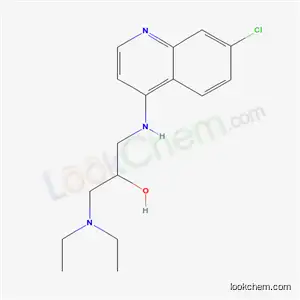 Molecular Structure of 525-31-5 (1-[(7-chloroquinolin-4-yl)amino]-3-(diethylamino)propan-2-ol)