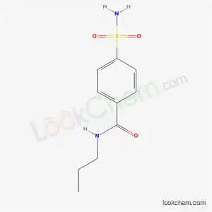 Molecular Structure of 5462-24-8 (N-propyl-4-sulfamoylbenzamide)