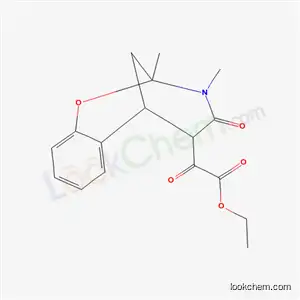Molecular Structure of 6297-35-4 (Ethyl (2,3-dimethyl-4-oxo-3,4,5,6-tetrahydro-2H-2,6-methano-1,3-benzoxazocin-5-yl)(oxo)acetate)