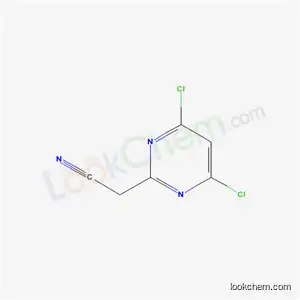 Molecular Structure of 63155-43-1 (2-(4,6-Dichloropyrimidin-2-yl)acetonitrile)