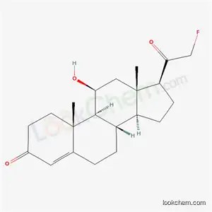 Molecular Structure of 339-83-3 ((11beta)-21-fluoro-11-hydroxypregn-4-ene-3,20-dione)