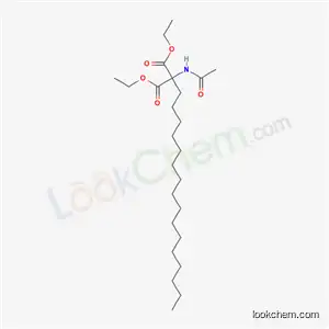 Molecular Structure of 5440-61-9 (diethyl (acetylamino)(hexadecyl)propanedioate)