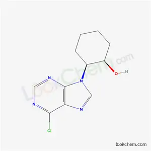 Molecular Structure of 5466-10-4 ((1R,2S)-2-(6-chloro-9H-purin-9-yl)cyclohexanol)