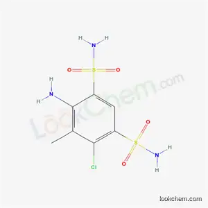 4-Amino-6-chloro-5-methylbenzene-1,3-disulfonamide
