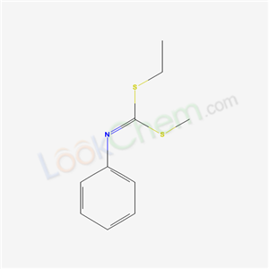 1-ethylsulfanyl-1-methylsulfanyl-N-phenyl-methanimine cas  20033-60-7