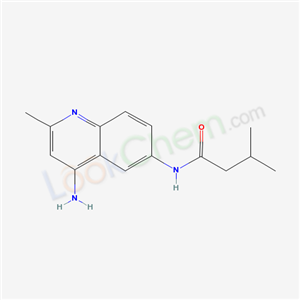 N-(4-amino-2-methyl-quinolin-6-yl)-3-methyl-butanamide cas  6269-67-6
