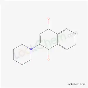 Molecular Structure of 4923-63-1 (2-Piperidino-1, 4-naphthoquinone)