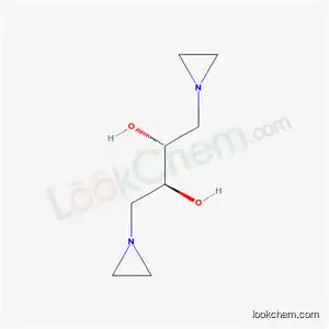 Molecular Structure of 21401-28-5 ((2R,3S)-1,4-bis(aziridin-1-yl)butane-2,3-diol)