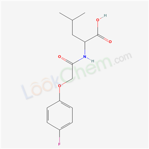 2-[[2-(4-fluorophenoxy)acetyl]amino]-4-methyl-pentanoic acid