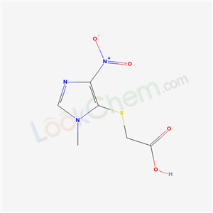 2-(3-methyl-5-nitro-imidazol-4-yl)sulfanylacetic acid cas  6339-60-2