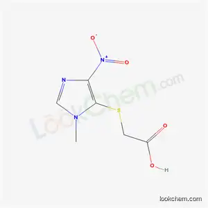 Molecular Structure of 6339-60-2 ([(1-methyl-4-nitro-1H-imidazol-5-yl)sulfanyl]acetic acid)