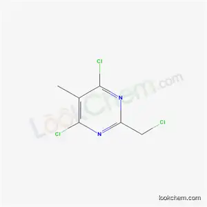 Molecular Structure of 3764-00-9 (4,6-Dichloro-2-(chloroMethyl)-5-MethylpyriMidine)