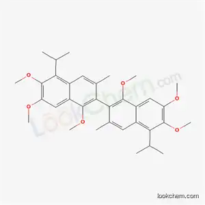 1,6,7-trimethoxy-3-methyl-5-propan-2-yl-2-(1,6,7-trimethoxy-3-methyl-5-propan-2-yl-naphthalen-2-yl)naphthalene