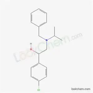 Molecular Structure of 6317-03-9 (2-[benzyl(propan-2-yl)amino]-1-(4-chlorophenyl)ethanol)