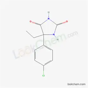 Molecular Structure of 6308-24-3 (5-(4-chlorophenyl)-5-ethylimidazolidine-2,4-dione)