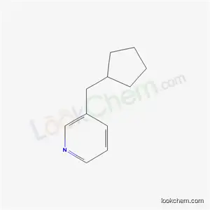 Molecular Structure of 6311-85-9 (3-(cyclopentylmethyl)pyridine)