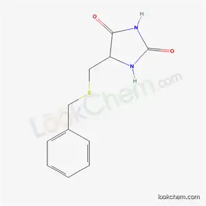 Molecular Structure of 6304-93-4 (5-(benzylsulfanylmethyl)imidazolidine-2,4-dione)