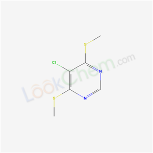 5-chloro-4,6-bis(methylsulfanyl)pyrimidine cas  6303-52-2