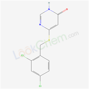 6-[(2,4-dichlorophenyl)methylsulfanyl]-3H-pyrimidin-4-one cas  6303-55-5