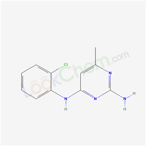 N-(2-chlorophenyl)-6-methyl-pyrimidine-2,4-diamine cas  6301-28-6