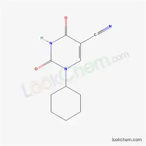 1-시클로헥실-1,2,3,4-테트라히드로-2,4-디옥소피리미딘-5-카르보니트릴