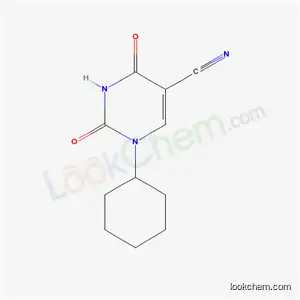 1-시클로헥실-1,2,3,4-테트라히드로-2,4-디옥소피리미딘-5-카르보니트릴