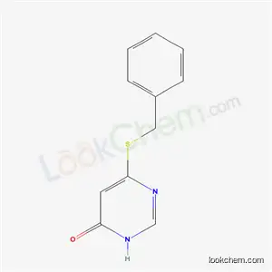 Molecular Structure of 6329-18-6 (6-(benzylsulfanyl)pyrimidin-4(3H)-one)