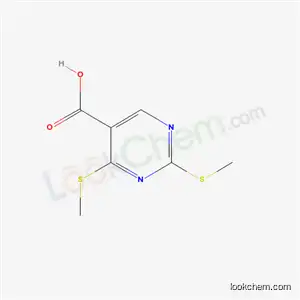 Molecular Structure of 6299-27-0 (2,4-bis(methylsulfanyl)pyrimidine-5-carboxylic acid)