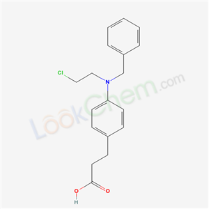3-{4-[benzyl(2-chloroethyl)amino]phenyl}propanoic acid
