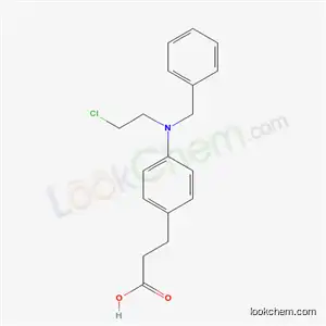 Molecular Structure of 6341-01-1 (3-{4-[benzyl(2-chloroethyl)amino]phenyl}propanoic acid)