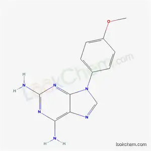 Molecular Structure of 49753-42-6 (9-(4-methoxyphenyl)purine-2,6-diamine)