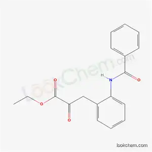 Molecular Structure of 6341-89-5 (ethyl 3-[2-(benzoylamino)phenyl]-2-oxopropanoate)