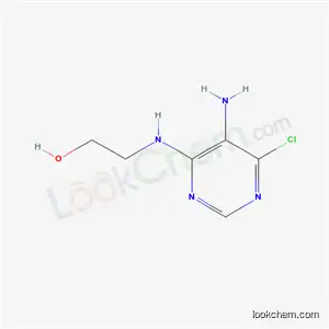 Molecular Structure of 6623-88-7 (2-(5-AMINO-6-CHLORO-PYRIMIDIN-4-YLAMINO)-ETHANOL)