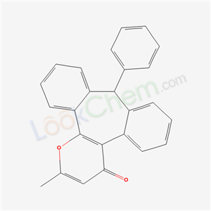2-Methyl-9-phenyldibenzo(3,4:6,7)cyclohepta(1,2-b)pyran-4(9H)-one cas  6946-21-0