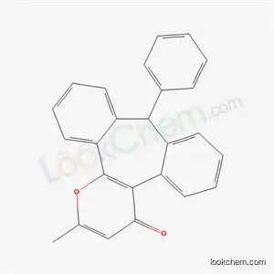 Molecular Structure of 6946-21-0 (2-methyl-9-phenyldibenzo[3,4:6,7]cyclohepta[1,2-b]pyran-4(9H)-one)