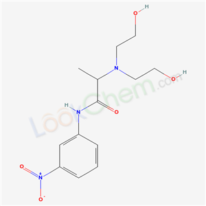 2-(bis(2-hydroxyethyl)amino)-N-(3-nitrophenyl)propanamide cas  6625-91-8
