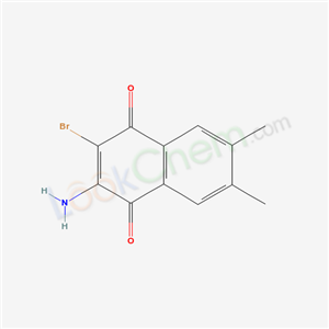 3-amino-2-bromo-6,7-dimethyl-naphthalene-1,4-dione cas  6944-78-1